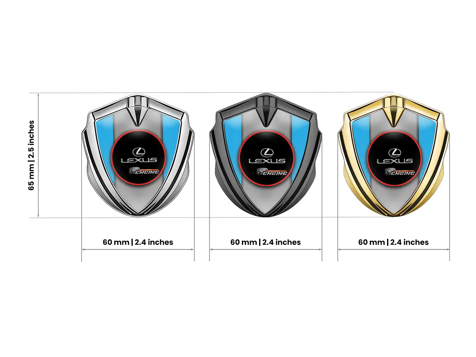 Lexus Emblem Auto Abzeichen Minimales Design Universell